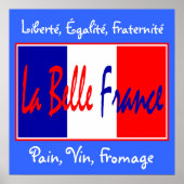 La Belle France - voor Bistro, Wine Bar, Keuken! Poster (Voorkant)