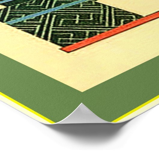 La Belle ~  illustratie van de Mode Poster (Hoek)