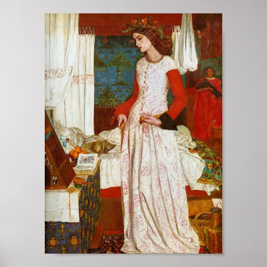 La Belle Iseult | Queen Guenevere, William Morris Poster (Voorkant)