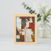 La Belle Iseult ~ William Morris Briefkaart (Staand voorkant)