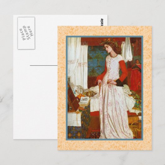 La Belle Iseult ~ William Morris Briefkaart (Voorkant / Achterkant)