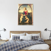 La Belle Jardiniere, 1507 Canvas Afdruk (Insitu (Slaapkamer))