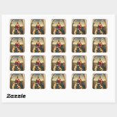 La Belle Jardiniere, 1507 Vierkante Sticker (Vel)