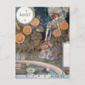 La Belle Jardiniere - August - Eugène Grasset Briefkaart (Voorkant)