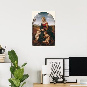 La Belle Jardinière van Rapahel Poster