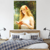  La Belle Liseuse Canvas Afdruk (Insitu (Slaapkamer))