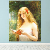  La Belle Liseuse Canvas Afdruk (Insitu (Houten vloer))