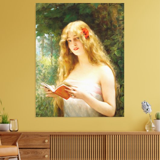  La Belle Liseuse Canvas Afdruk (Insitu (Woonkamer))