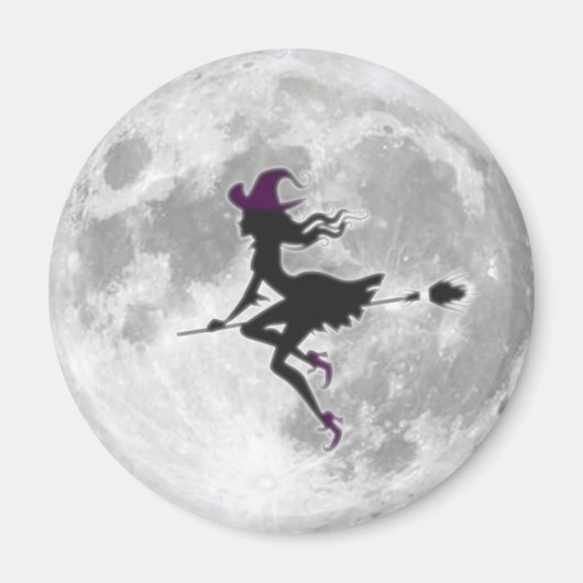 La belle sorcière devant la lune magneet (Voorkant)