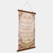 La Belle (Un poème) on Wooden Tapestry Hangend Wandkleed (Gebogen)
