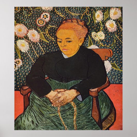 La Berceuse (Augustine Roulin) 1889 Poster (Voorkant)