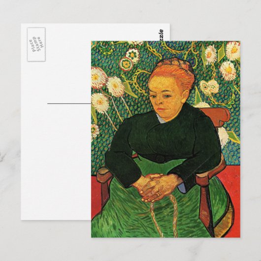 La Berceuse (Augustine Roulin) door Vincent van Go Briefkaart (Voorkant / Achterkant)