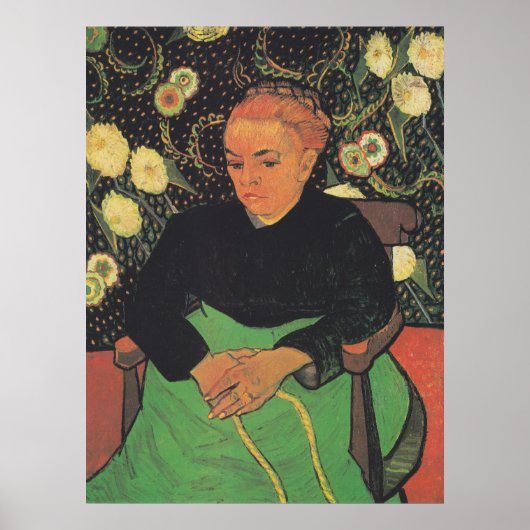 La Berceuse (Augustine Roulin) door Vincent Van Go Poster (Voorkant)
