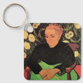 La Berceuse (Augustine Roulin) door Vincent van Go Sleutelhanger (Voorkant)
