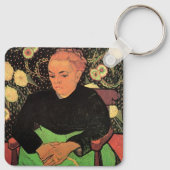 La Berceuse (Augustine Roulin) door Vincent van Go Sleutelhanger (Achterkant)