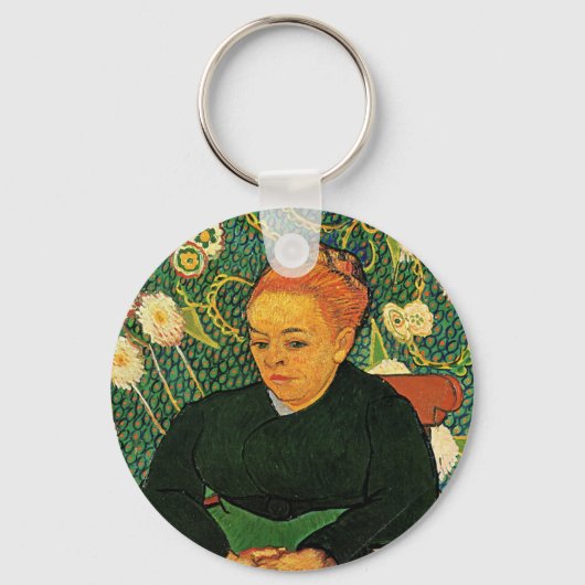 La Berceuse (Augustine Roulin) door Vincent van Go Sleutelhanger (Voorkant)
