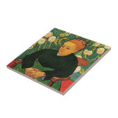 La Berceuse (Augustine Roulin) door Vincent van Go Tegeltje (Zijkant)