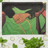 La Berceuse (Augustine Roulin) door Vincent van Go Theedoek (Gevouwen)