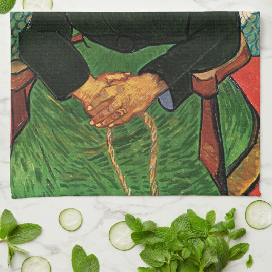 La Berceuse (Augustine Roulin) door Vincent van Go Theedoek (Gevouwen)