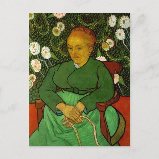 La Berceuse (Augustine Roulin), Vincent van Gogh Briefkaart (Voorkant)
