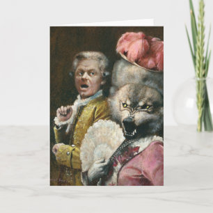 La Bete Weerwolf Dames Wenskaart Kaart