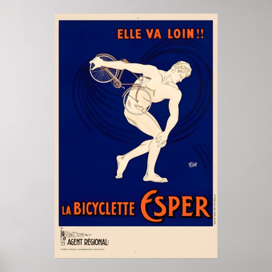 La Bicyclette Esper Poster (Voorkant)
