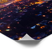 LA bij nacht Poster (Hoek)