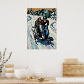 LA BOBEUSE (De Bobsleeër) V2 Poster (Keuken)