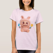 La Bobo – Cute Stoute Konijn Karakter T-Shirt (Voorkant)