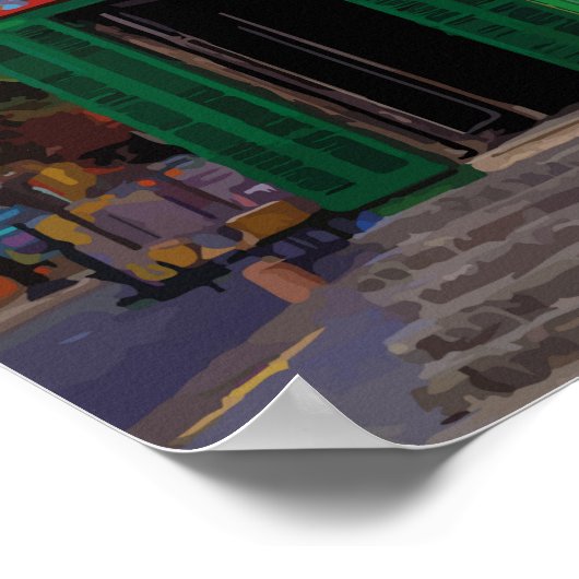 La Boca, Argentina Travel Artwork Poster (Hoek)