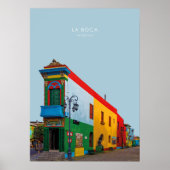 La Boca, Argentina Travel Artwork Poster (Voorkant)