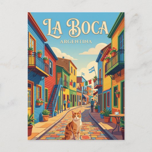 La Boca, Buenos Aires Argentinië Briefkaart (Voorkant)