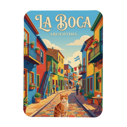 La Boca, Buenos Aires Argentinië Magneet (Verticaal)