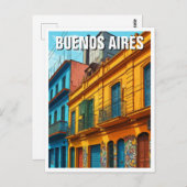 La Boca Buenos Aires Argentinië reizen Briefkaart (Voorkant / Achterkant)