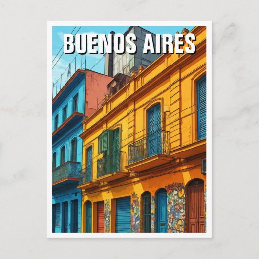 La Boca Buenos Aires Argentinië reizen Briefkaart (Voorkant)
