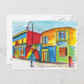 La Boca - by Patricia Vidour - ARGENTINA Briefkaart (Voorkant / Achterkant)
