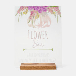 La Boca Gouden Boog en Boeket Bloemenbar Acryl Bord