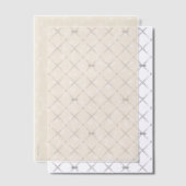 La Boca gouden crèmewitte rozentuin kant Vellum Uitnodigingen (Offset (Uitnodiging))