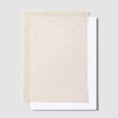 La Boca gouden crèmewitte rozentuin kant Vellum Uitnodigingen (Offset)