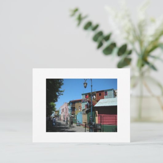 La Boca Lightpost Briefkaart (Staand voorkant)