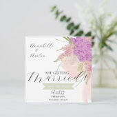 La Boca Rosa Blush sheer lintel Boeket Save The Date (Staand voorkant)