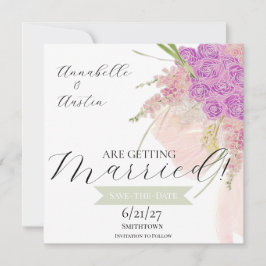 La Boca Rosa Blush sheer lintel Boeket Save The Date