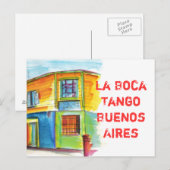 La Boca Tango Briefkaart (Voorkant / Achterkant)