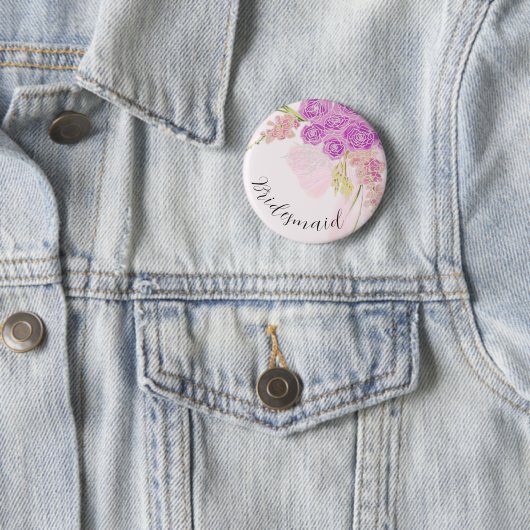 La Boca Vendretti Roze Boeket bruidsmeisje Ronde Button 5,7 Cm (In situ)