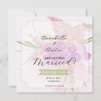 La Boca Vendretti Roze doorzichtige strik Boeket Save The Date
