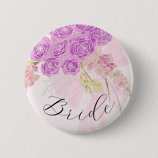 La Boca Vendretti Sheer Bow en Boeket-Bruids Suite Ronde Button 5,7 Cm (Voorkant)