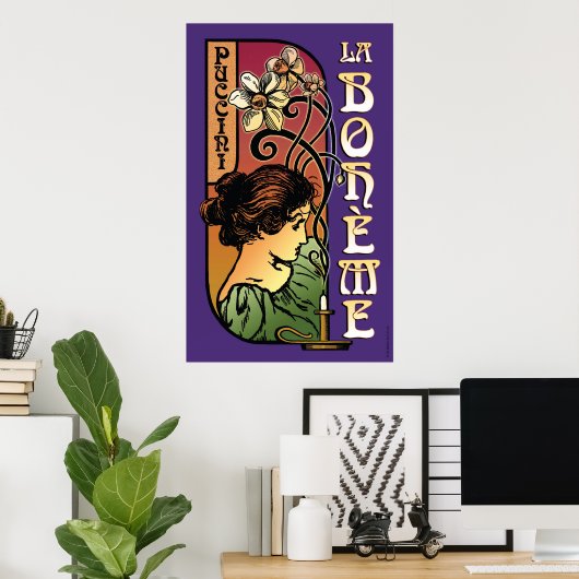 La Boheme, Opera Poster (Thuiskantoor)