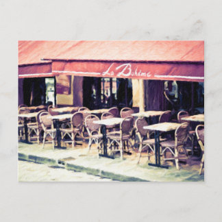 La Boheme Paris Cafe Briefkaart