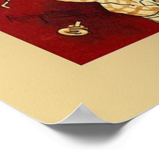 La Boheme ~ Puccini Opera 1896 Poster met achtergr (Hoek)