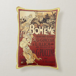 La Boheme ~ Puccini Opera ~ Paris Bohemian Life ~ Accent Kussen